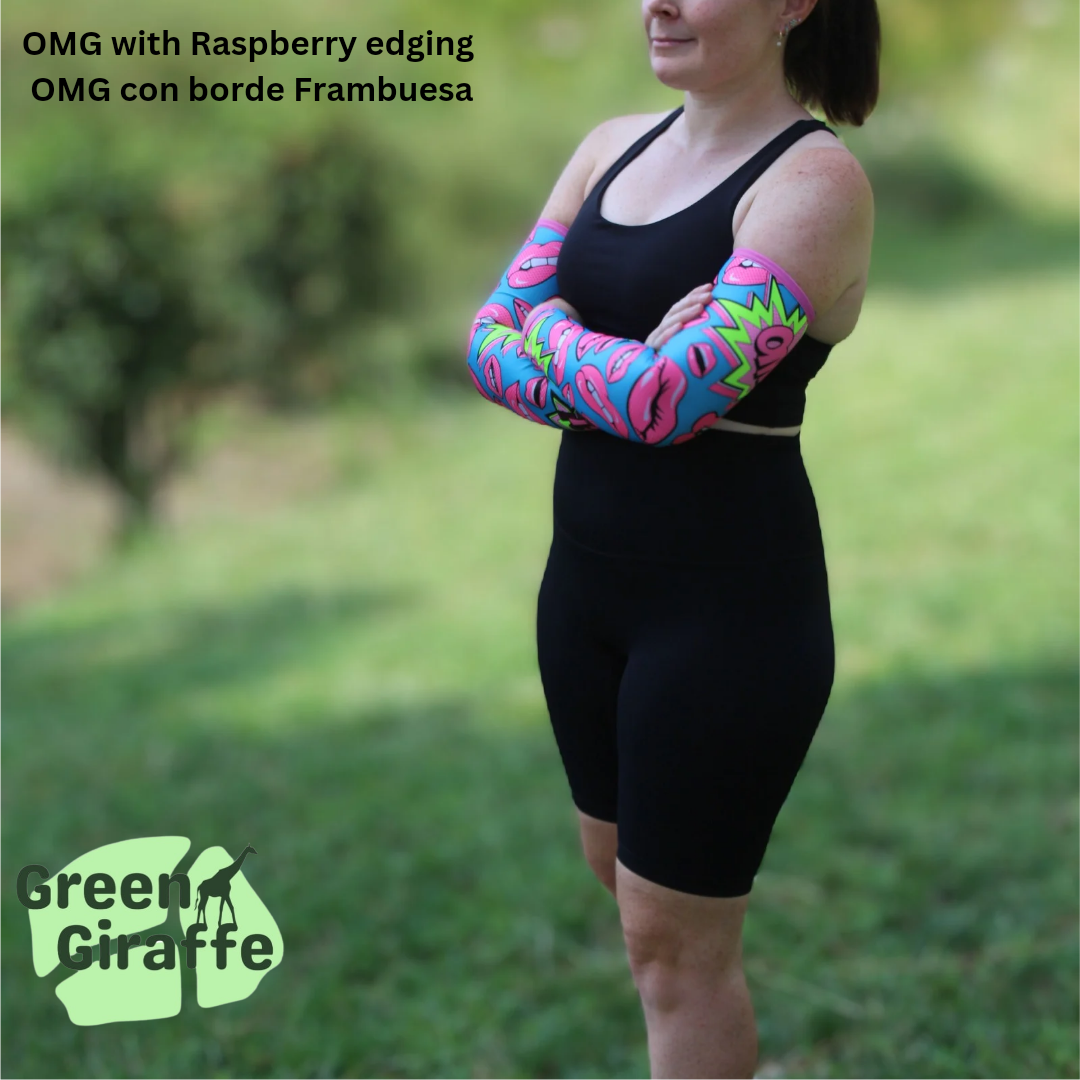 Arm Cozies - OMG - Green Giraffe
