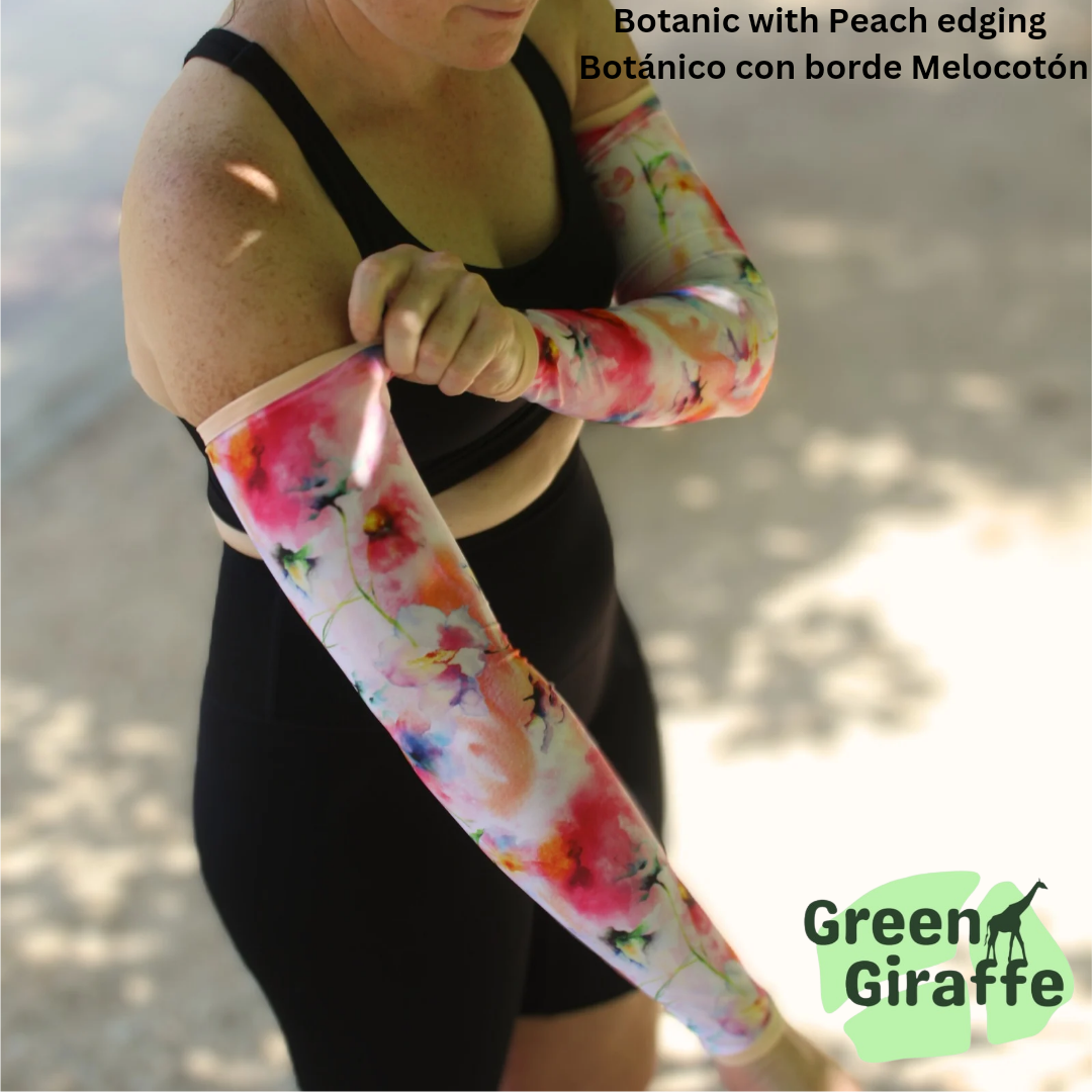 Botanic Arm Cozies, nature-inspired design with vibrant botanical prints for active lifestyle.