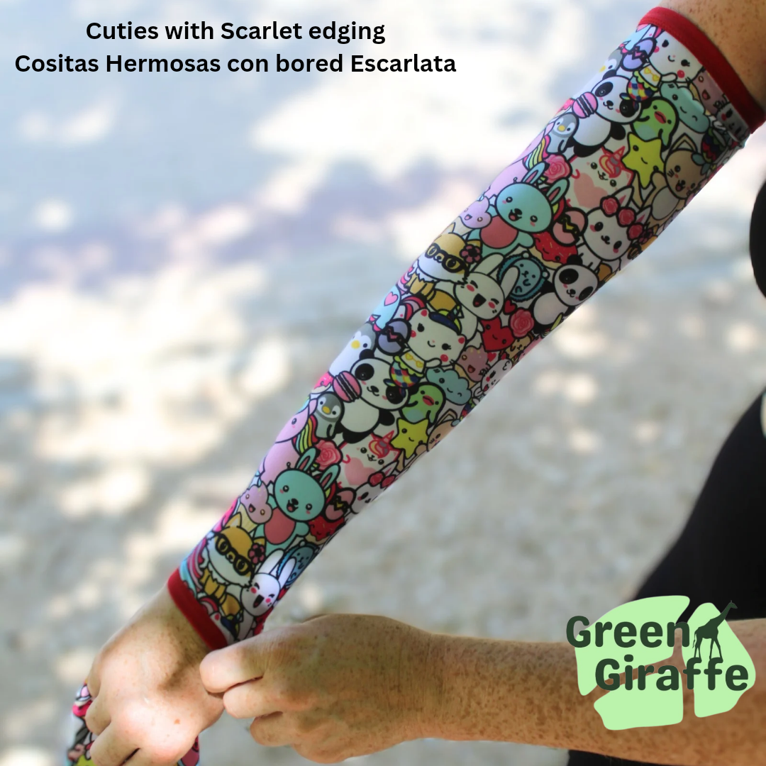 Arm Cozies - Cuties - Green Giraffe