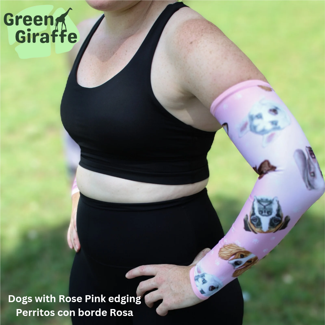 Dogs Arm Cozies, adorable dog-themed design perfect for animal lovers during exercise.