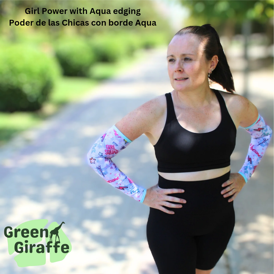 Arm Cozies - Girl power - Green Giraffe