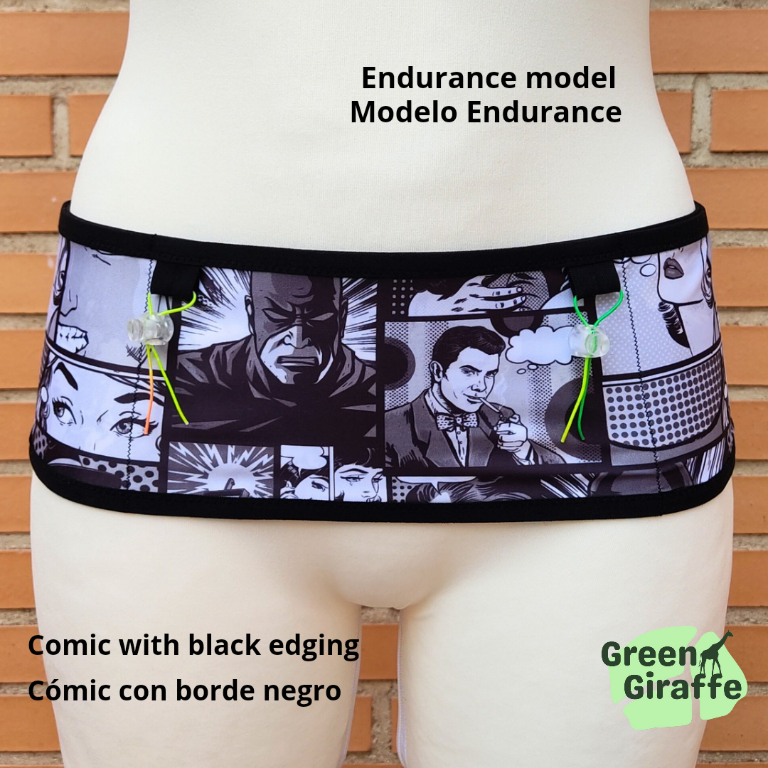 RunPouch Running Belt - Comic - Green Giraffe