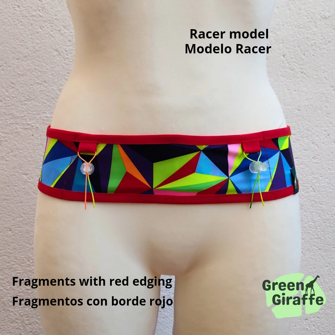 RunPouch Running Belt - Fragments | Dynamic & Sleek for Active Lifestyles - Green Giraffe