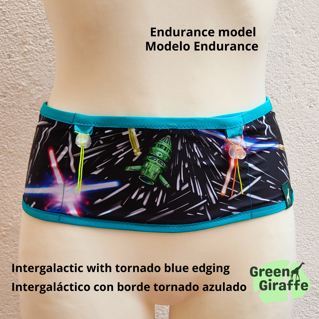 RunPouch Running Belt - Intergalactic - Green Giraffe