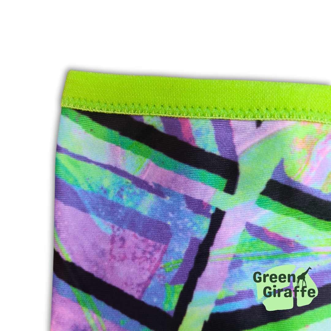 RunPouch Running Belt - Geometric | Modern & Versatile for Fitness Enthusiasts - Green Giraffe