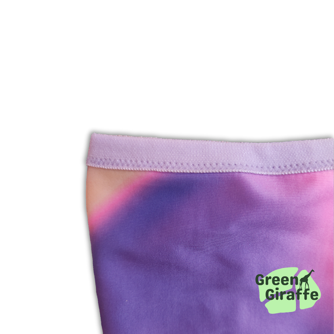RunPouch Running Belt - Rainbow Fantasy | Colorful & Fun for Active Adventures - Green Giraffe