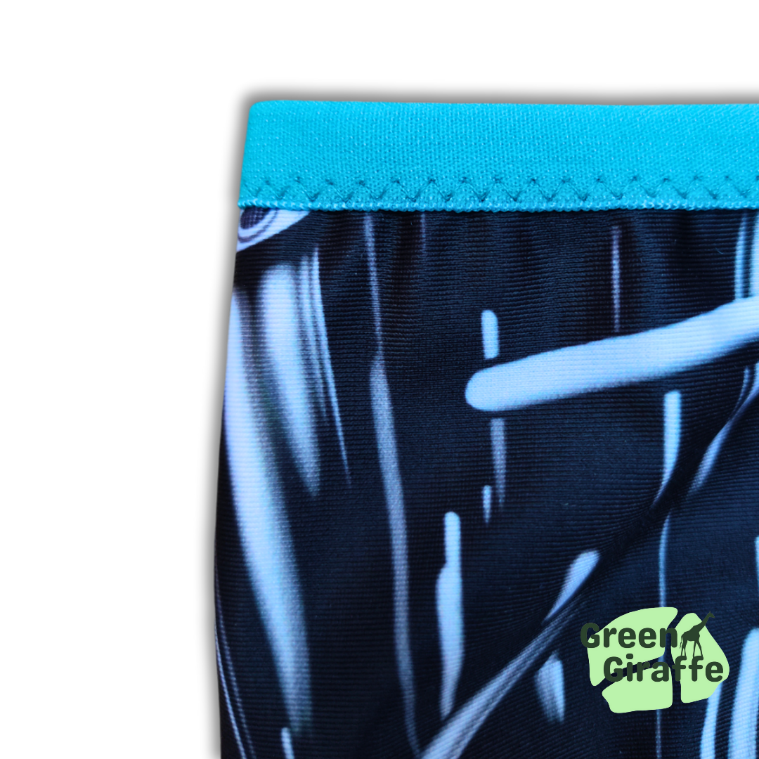 Intergalactic Arm Cozies, cosmic design with starry details for workouts and casual outfits.