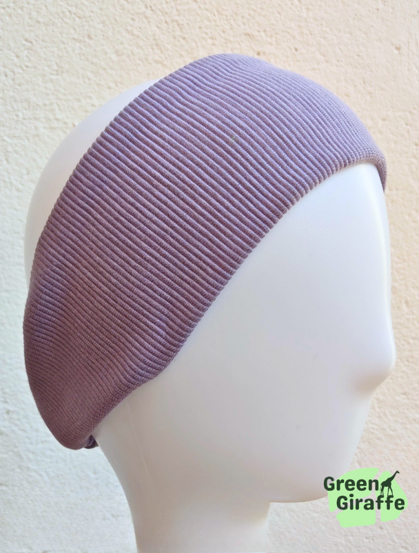 SALE | Lilac Ribbed Lounge Headband - Green Giraffe