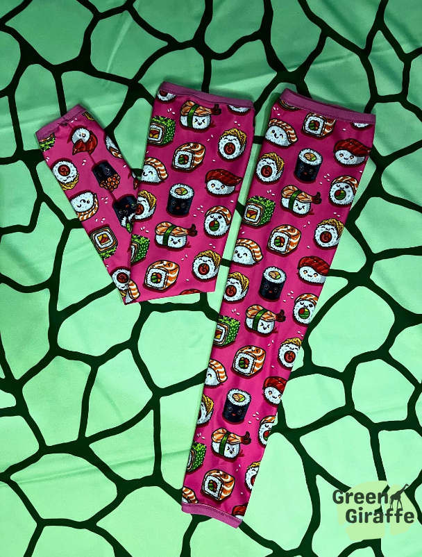 SALE | Sushi Arm Cozies & Running Belts - Green Giraffe