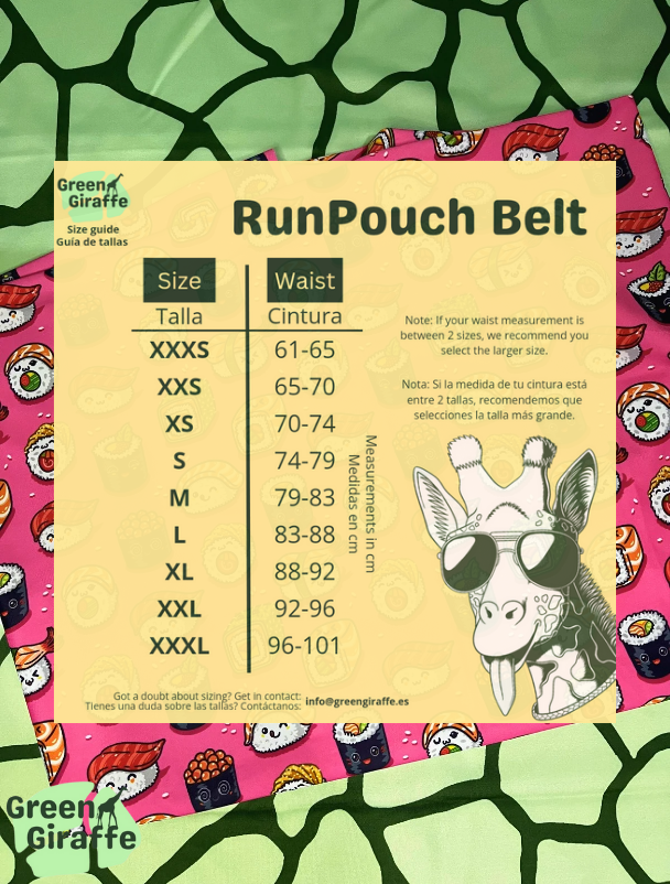SALE | Sushi Arm Cozies & Running Belts - Green Giraffe