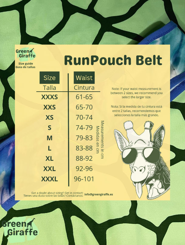 SALE | Marble Arm Cozies & Running Belts - Green Giraffe