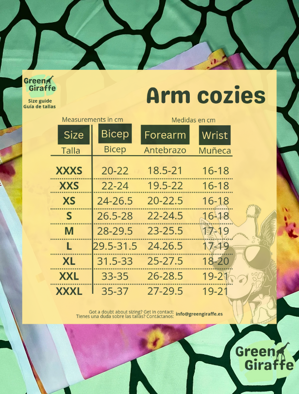 SALE | Tutti Frutti Arm Cozies & Running Belts - Green Giraffe