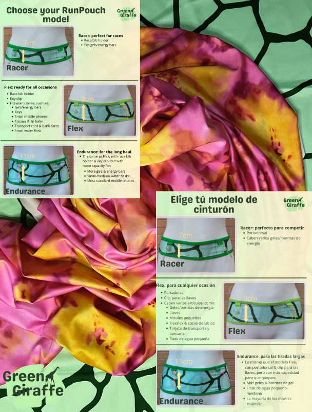 SALE | Tutti Frutti Arm Cozies & Running Belts - Green Giraffe