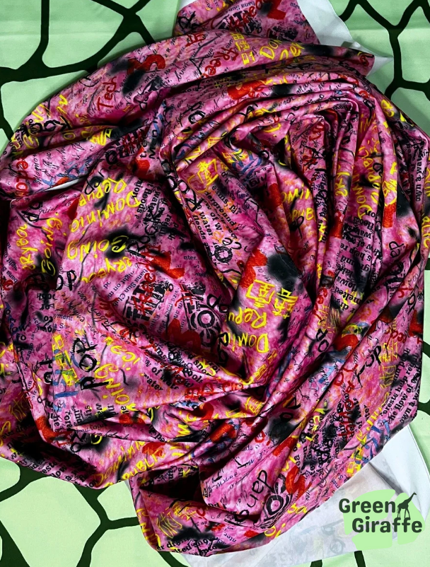 SALE | Pink Graffiti Arm Cozies & Running Belts - Green Giraffe