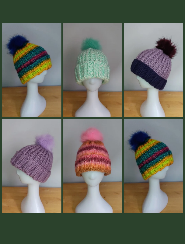 SALE | PomSwitch Woolly Hat - Green Giraffe