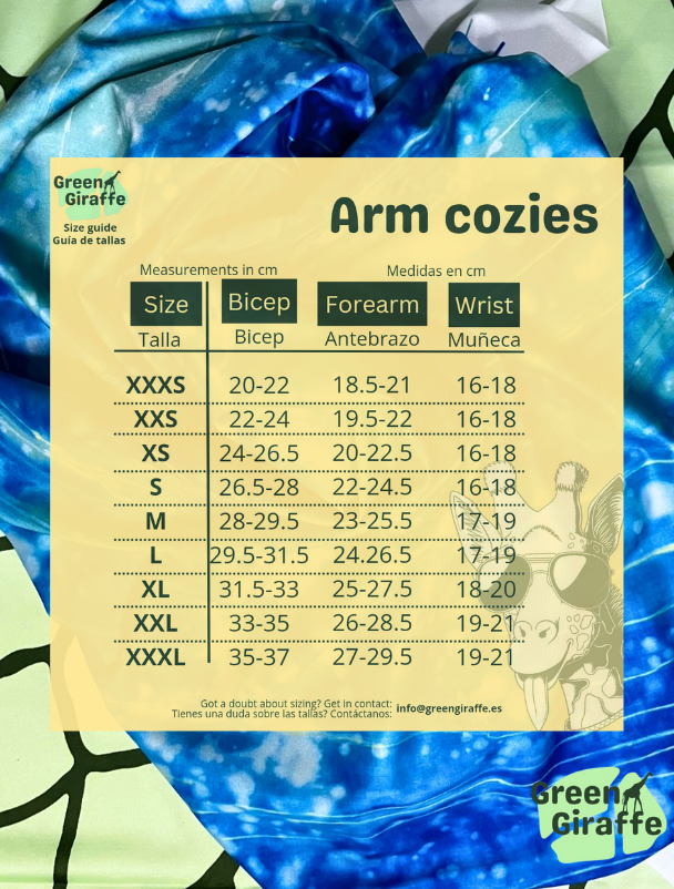 SALE | Oceania Arm Cozies & Running Belts - Green Giraffe