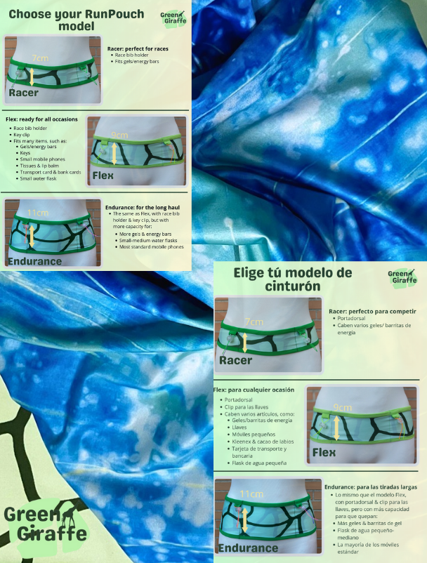 SALE | Oceania Arm Cozies & Running Belts - Green Giraffe