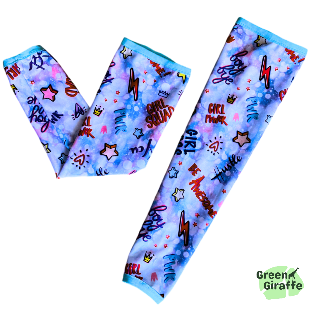 Arm Cozies - Girl power - Green Giraffe