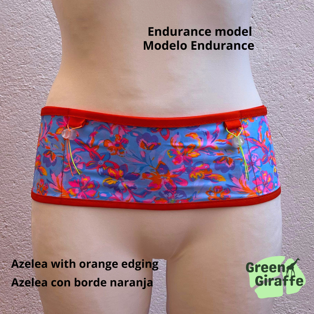 RunPouch Running Belt in Azelea, sleek design with secure storage for active use.