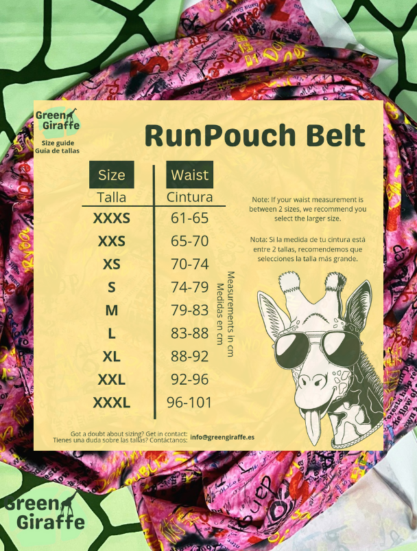 SALE | Pink Graffiti Arm Cozies & Running Belts - Green Giraffe