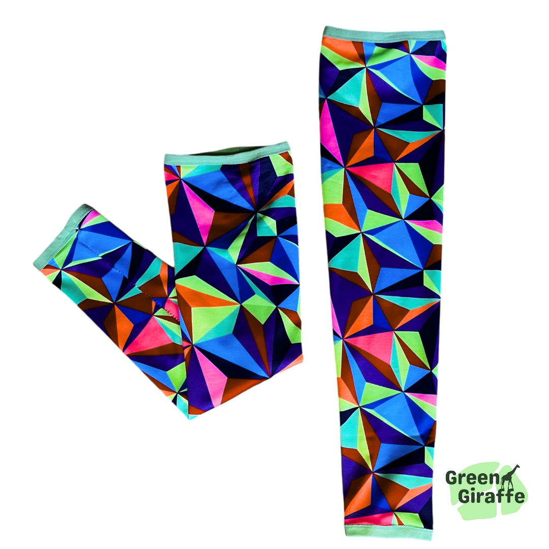Arm Cozies - Fragments - Green Giraffe